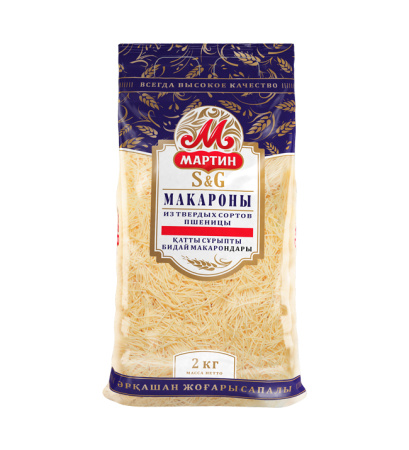 Вермишель №1 макаронные изделия Мартин гр.А, в/с 2кг*7